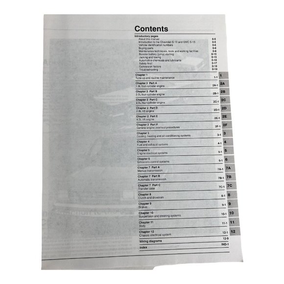 Haynes Chevrolet & GMC Truck Repair Manual  S10 S15 Pick Ups 1982-1993 Bravada - Picture 5 of 6